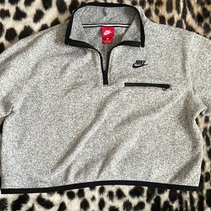 cropped NIKE quarter-zip